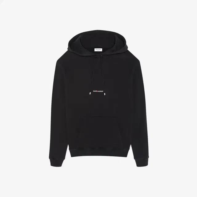 Saint Laurent Saint Laurent Rive Gauche Logo Hoodie Black - view 2