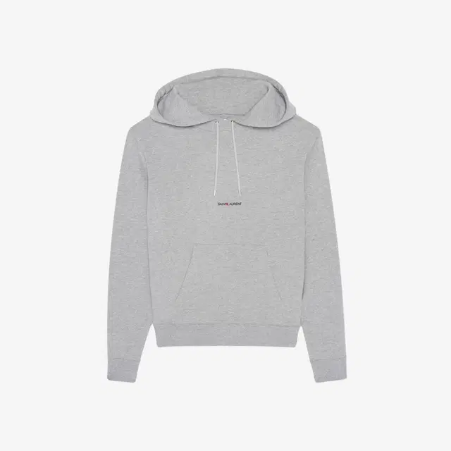 Saint Laurent Saint Laurent Rive Gauche Logo Hoodie Grey Rinse - view 1
