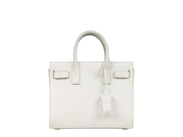 Saint Laurent Saint Laurent Sac de Jour Baby Bag in Smooth Leather White - view 1