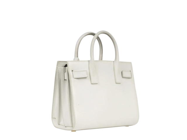 Saint Laurent Saint Laurent Sac de Jour Baby Bag in Smooth Leather White - view 2