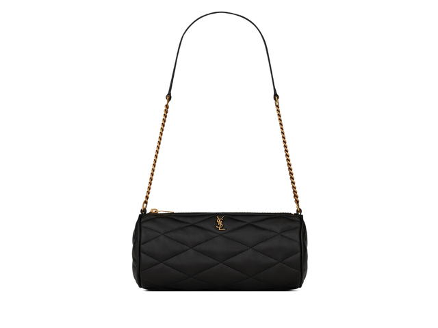 Saint Laurent Saint Laurent Sade Mini Tube Bag In Quilted Lambskin With Bronze-Toned Metal Hardware Black - view 1