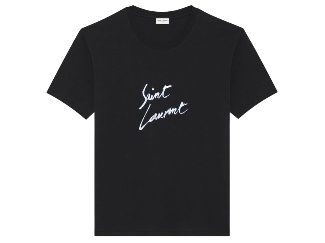 Saint Laurent SAINT LAURENT SIGNATURE T-SHIRT BLACK
