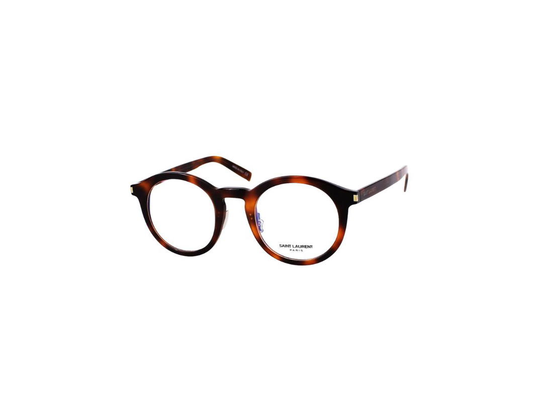 Saint Laurent Saint Laurent SL 140 Glasses In Havana Acetate Frame With Demo Lens