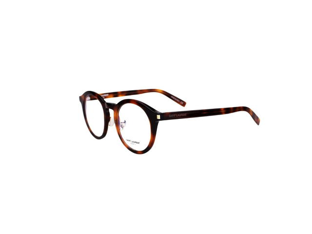 Saint Laurent Saint Laurent SL 140 Glasses In Havana Acetate Frame With Demo Lens - view 3