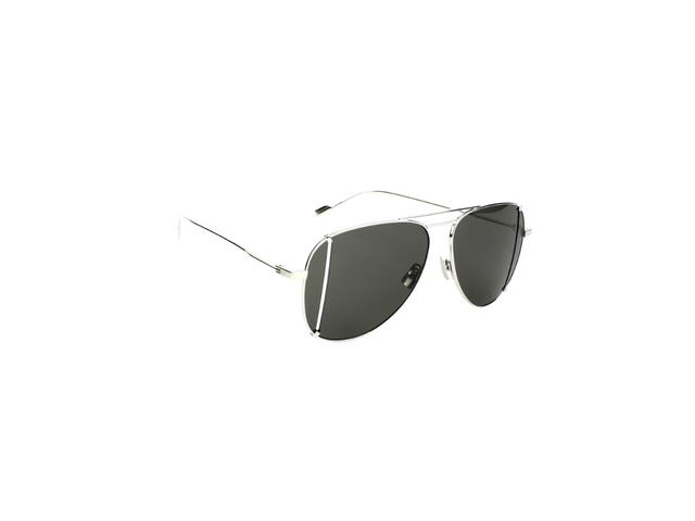 Saint Laurent Saint Laurent SL 193 Sunglasses In Stainless Steel Frames And Grey Lenses - view 3