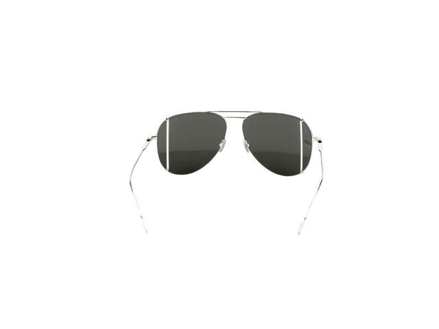 Saint Laurent Saint Laurent SL 193 Sunglasses In Stainless Steel Frames And Grey Lenses - view 4