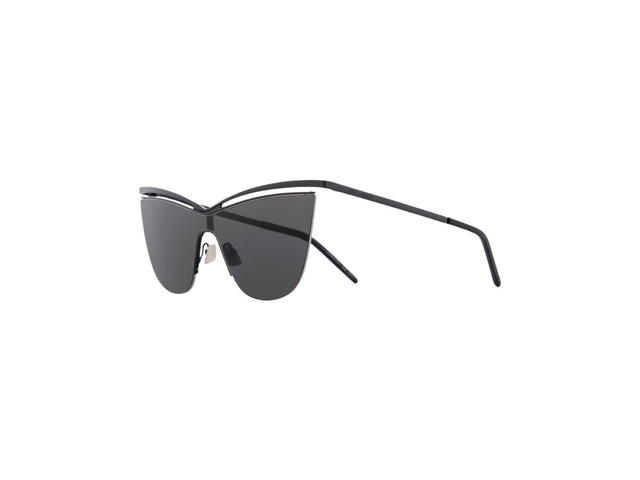 Saint Laurent Saint Laurent SL 249 Cat-Eye Sunglasses In Black Frame With Grey Lens - view 1