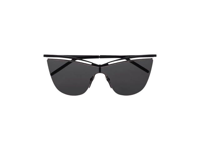 Saint Laurent Saint Laurent SL 249 Cat-Eye Sunglasses In Black Frame With Grey Lens - view 2