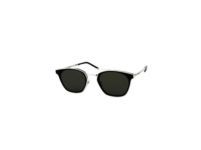 Saint Laurent Saint Laurent SL 28 Sunglasses In Stainless Steel Frames And Grey Lenses - view 1