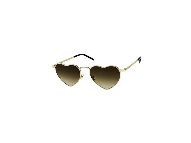 Saint Laurent Saint Laurent SL 301 LOULOU Sunglasses In Gold Metal Frames And Brown Lenses - view 1