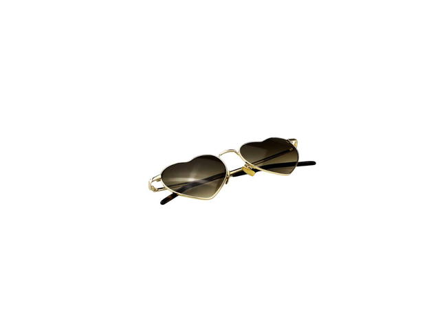 Saint Laurent Saint Laurent SL 301 LOULOU Sunglasses In Gold Metal Frames And Brown Lenses - view 6