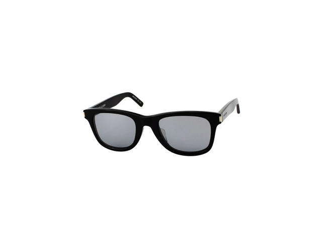 Saint Laurent Saint Laurent SL 51 Sunglasses In Black Plastic Frames And Mirror Lenses - view 1