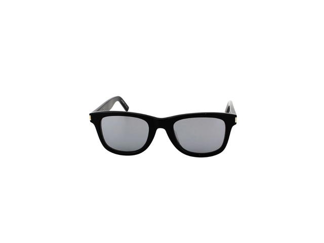 Saint Laurent Saint Laurent SL 51 Sunglasses In Black Plastic Frames And Mirror Lenses - view 2