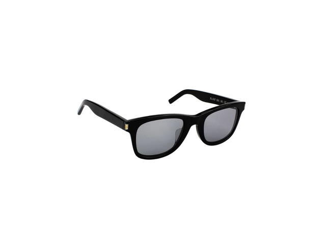 Saint Laurent Saint Laurent SL 51 Sunglasses In Black Plastic Frames And Mirror Lenses - view 3