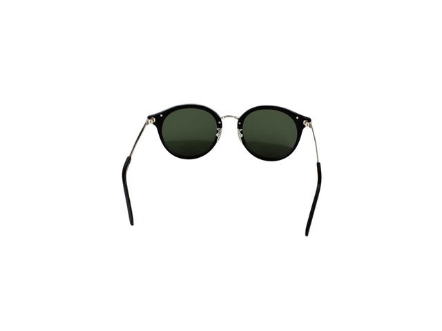 Saint Laurent Saint Laurent SL 57 Sunglasses In Silver Plastic Metal Frames And Green Lenses - view 4