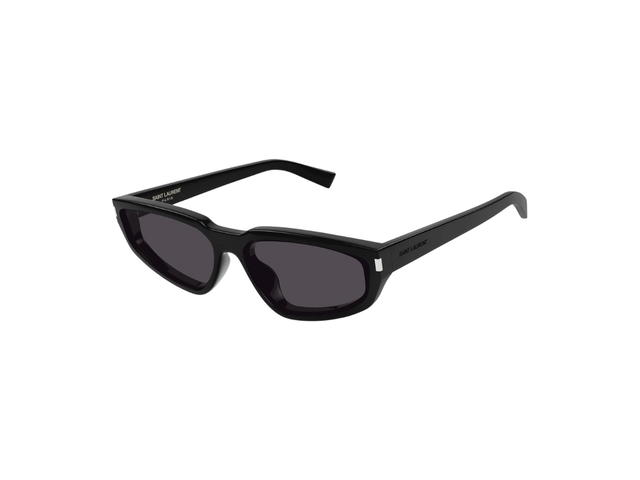 Saint Laurent Saint Laurent SL 634 In Black Frames With Solid Black Lenses Silver - view 1