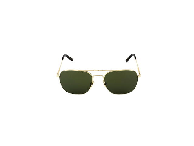 Saint Laurent Saint Laurent SL 86 Sunglasses In Gold Metal Frames And Green Lenses - view 2