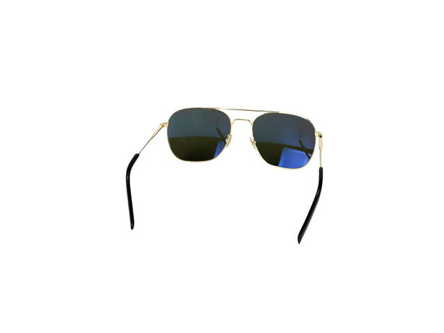 Saint Laurent Saint Laurent SL 86 Sunglasses In Gold Metal Frames And Green Lenses - view 4