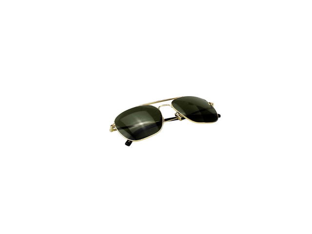 Saint Laurent Saint Laurent SL 86 Sunglasses In Gold Metal Frames And Green Lenses - view 6