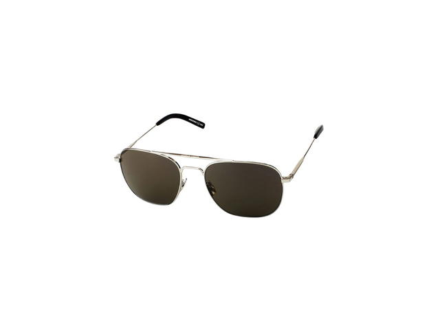 Saint Laurent Saint Laurent SL 86 Sunglasses In Silver Metal Frames And Brown Lenses - view 1