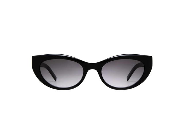 Saint Laurent Saint Laurent SL M115 Sunglasses In Cat-Eye Frames And Grey Lenses Black - view 2
