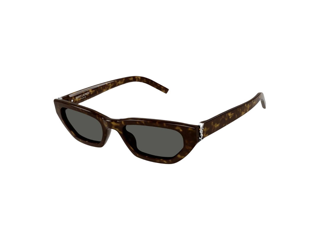 Saint Laurent Saint Laurent SL M126 Sunglasses In Acetate Frames And Grey Lenses Havana Brown