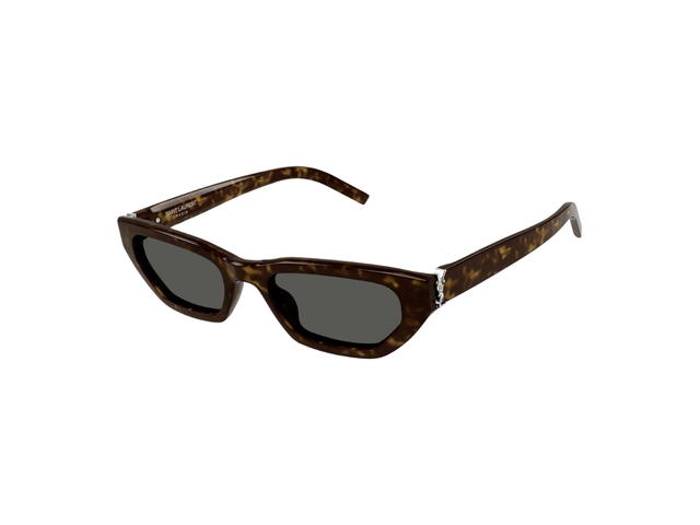 Saint Laurent Saint Laurent SL M126 Sunglasses In Acetate Frames And Grey Lenses Havana Brown - view 1