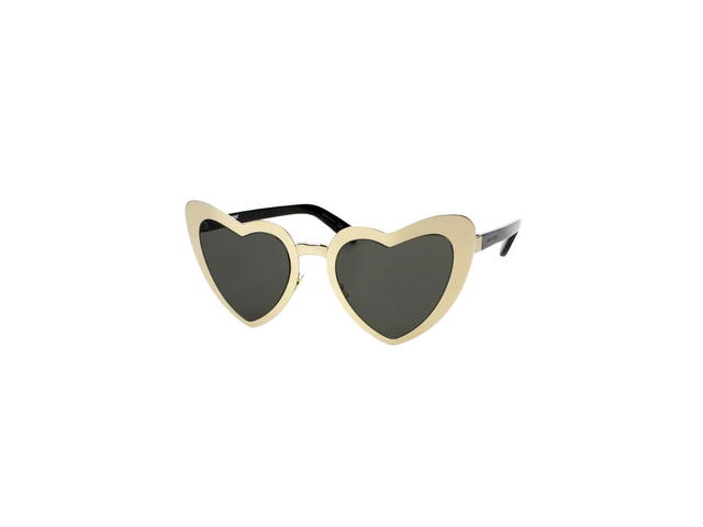 Saint Laurent Saint Laurent SL196 LOULOU Sunglasses In Stainless Steel Frames And Grey Lenses - view 1