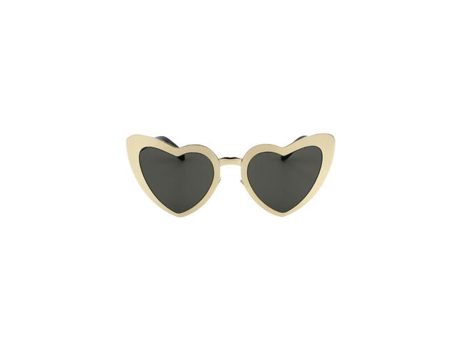 Saint Laurent Saint Laurent SL196 LOULOU Sunglasses In Stainless Steel Frames And Grey Lenses - view 2