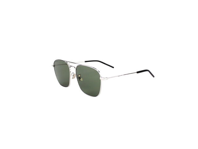 Saint Laurent Saint Laurent SL309 Sunglasses In Silver Metal Frames And Green Lenses - view 5