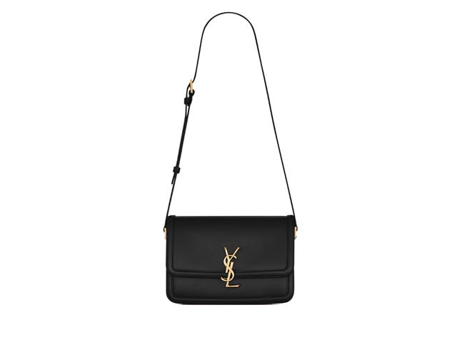 Saint Laurent Saint Laurent Solferino Medium Satchel In Box Saint Laurent Leather With Bronze-Toned Metal Hardware Black - view 1