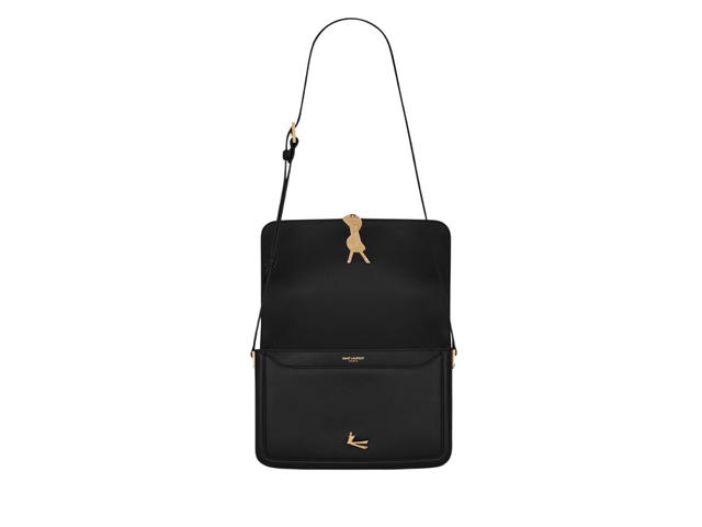 Saint Laurent Saint Laurent Solferino Medium Satchel In Box Saint Laurent Leather With Bronze-Toned Metal Hardware Black - view 3