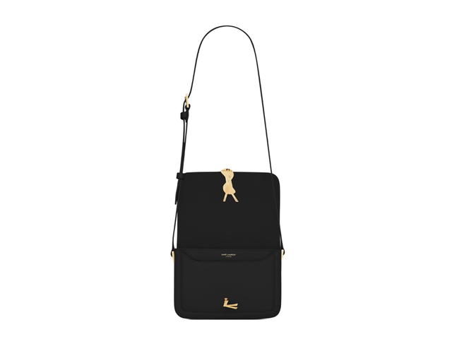 Saint Laurent Saint Laurent Solferino Small Satchel In Box Saint Laurent Leather With Bronze-Toned Metal Hardware Black - view 3