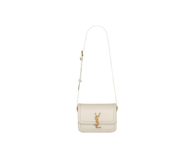 Saint Laurent Saint Laurent Solferino Small Satchel In Box Saint Laurent Leather With Bronze-Toned Metal Hardware Blanc Vintage - view 1