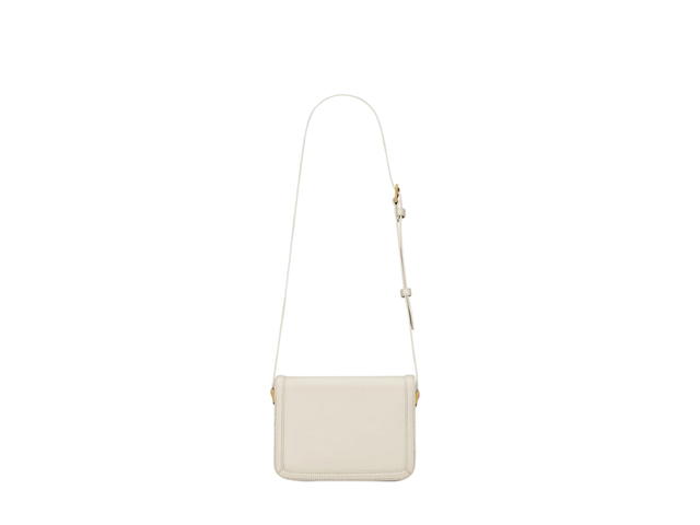 Saint Laurent Saint Laurent Solferino Small Satchel In Box Saint Laurent Leather With Bronze-Toned Metal Hardware Blanc Vintage - view 2