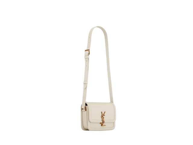 Saint Laurent Saint Laurent Solferino Small Satchel In Box Saint Laurent Leather With Bronze-Toned Metal Hardware Blanc Vintage - view 3