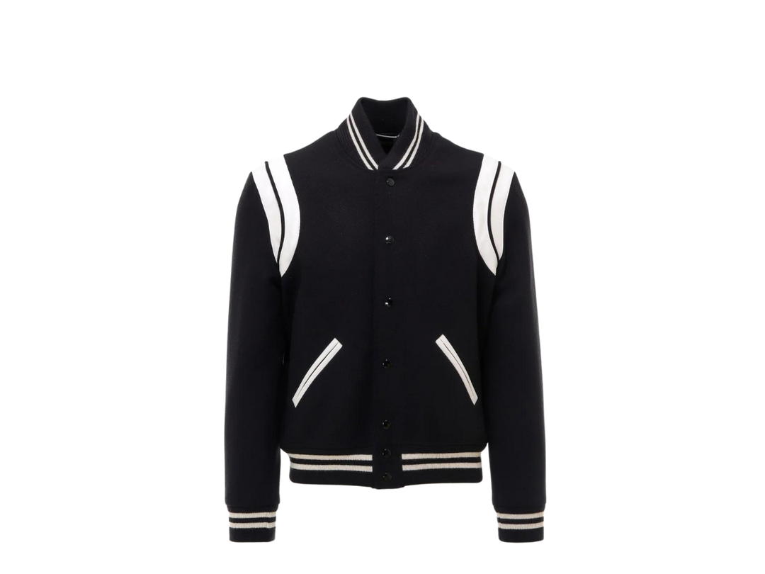 Saint Laurent Saint Laurent Teddy Bomber Jacket Black