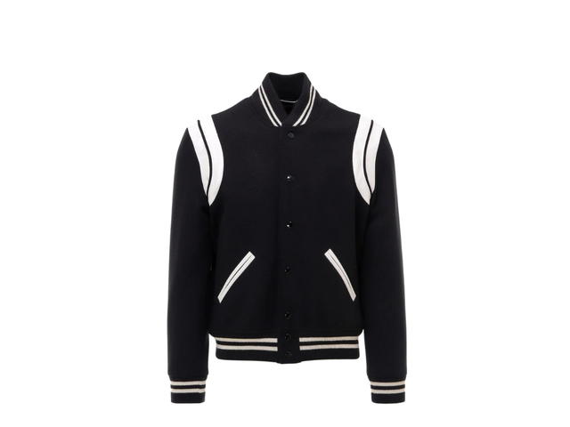 Saint Laurent Saint Laurent Teddy Bomber Jacket Black - view 1