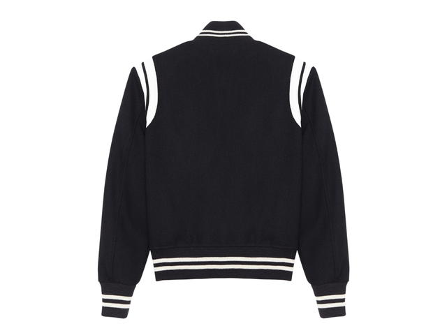 Saint Laurent Saint Laurent Teddy In Wool Black And White - view 2