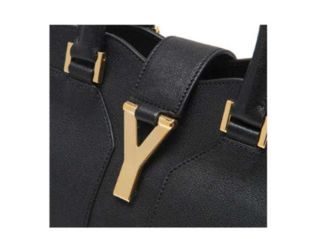 Saint Laurent Saint Laurent Women Y Satchel Handbag (Black Leather Ligne) - view 2