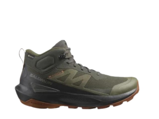 Salomon Salomon Elixir Activ Mid Gore-Tex Peat-Black-Caramel Cafe - view 1