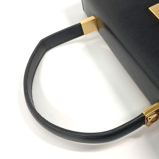 Ferragamo SALVATORE FERRAGAMO 2 WAY Gancini Shoulder Bag Hand Bag Black Leather - view 4