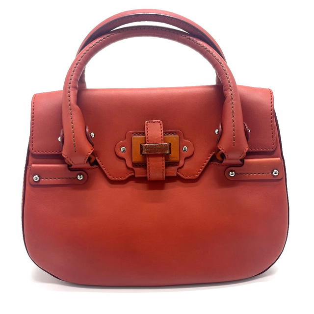 Ferragamo Salvatore Ferragamo 7899  Hand Bag Leather / Wood Red - view 1