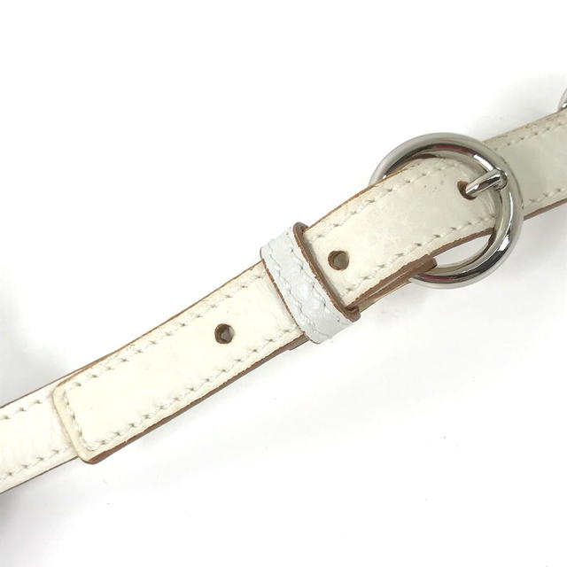 Ferragamo Salvatore Ferragamo Accessories Chain belt Gancini belt Leather White - view 4