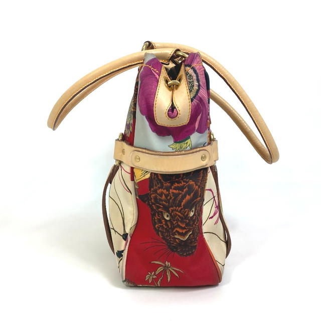 Ferragamo Salvatore Ferragamo Animal pattern tiger  Tote Bag Nylon Multicolore - view 3