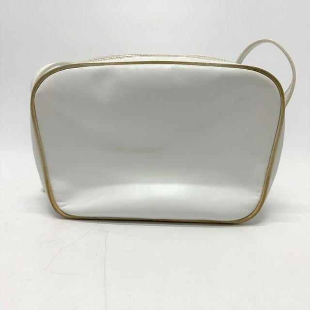 Ferragamo Salvatore Ferragamo BA214183 Vala ribbon Shoulder Bag Leather White/GoldHW - view 3