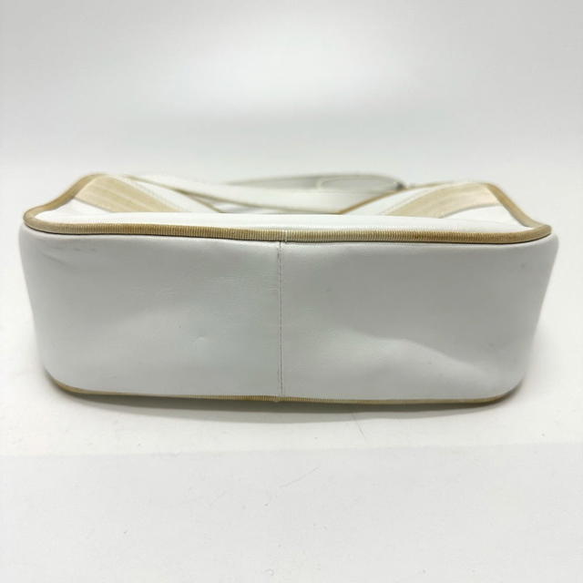Ferragamo Salvatore Ferragamo BA214183 Vala ribbon Shoulder Bag Leather White/GoldHW - view 4