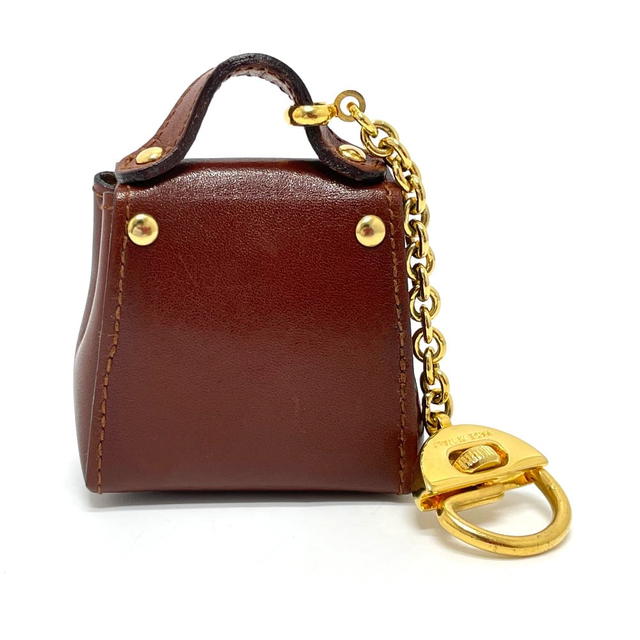 Ferragamo SALVATORE FERRAGAMO Bag motif Gancini Bag Charm Leather Brown x GoldHW - view 2