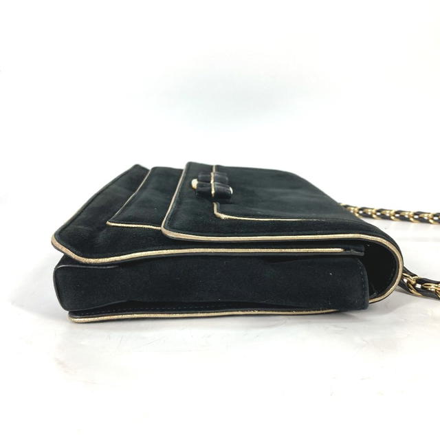 Ferragamo Salvatore Ferragamo Crossbody bag Chain bag Vala Ribbon Shoulder Bag Black/Gold - view 5