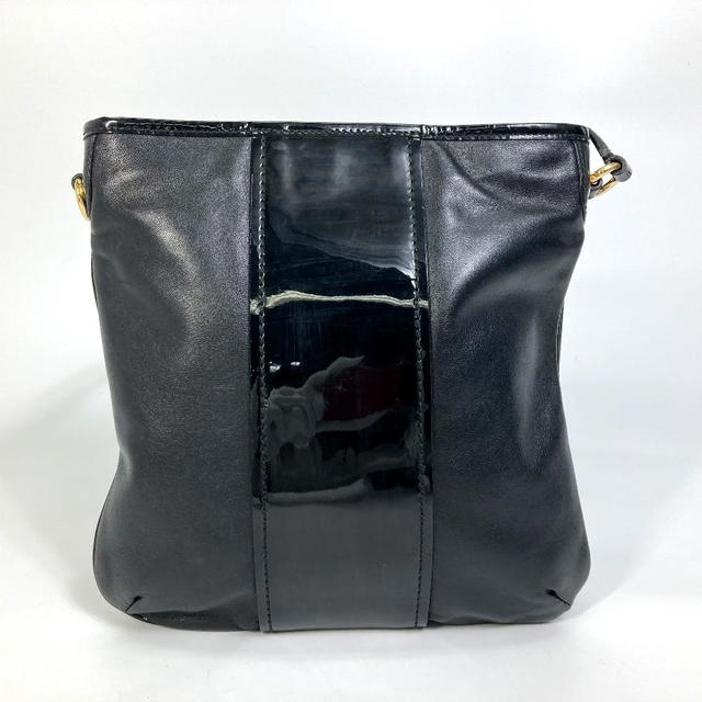 Ferragamo Salvatore Ferragamo EE-21-E196 Vala Patent/Crossbody Flat bag Shoulder Bag - view 2